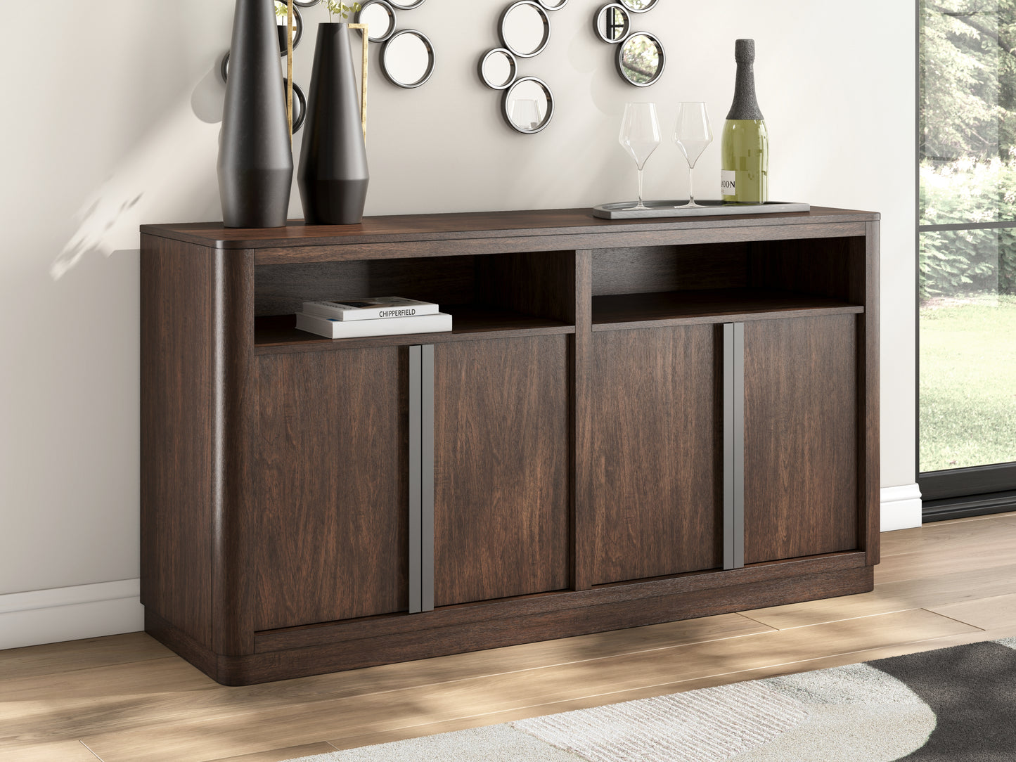 Cape Furniture Outlet - Ashley Furniture - Dilenno Dining Server - Dining Room Server / Dark Brown - PCD857-60
