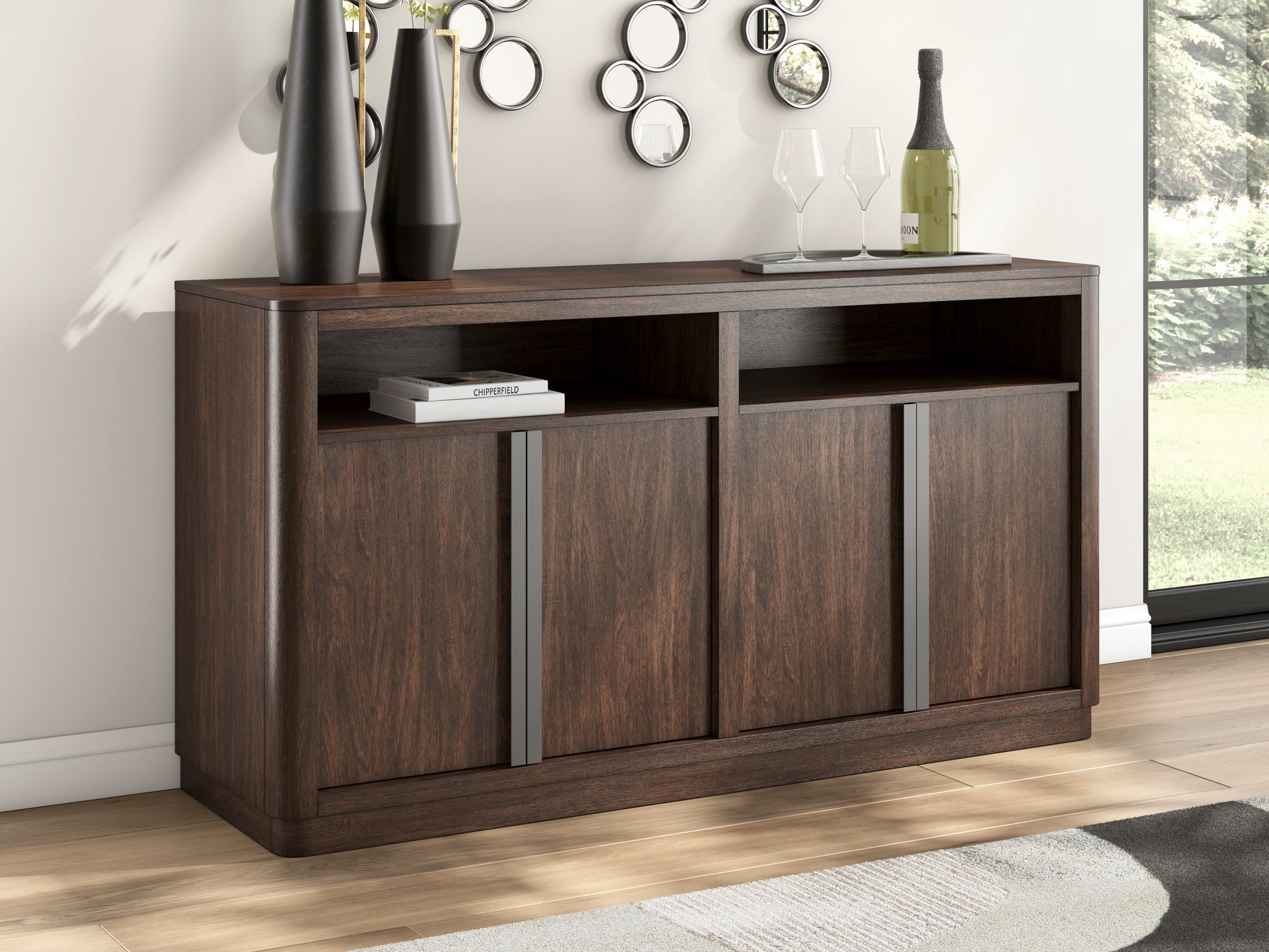 Cape Furniture Outlet - Ashley Furniture - Dilenno Dining Server - Dining Room Server / Dark Brown - PCD857-60