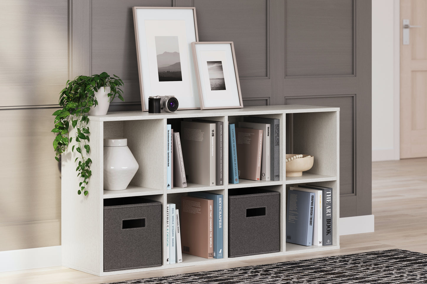 Cape Furniture Outlet - Ashley Furniture - Aprilyn Eight Cube Organizer - Eight Cube Organizer / White - EA1024-4X2