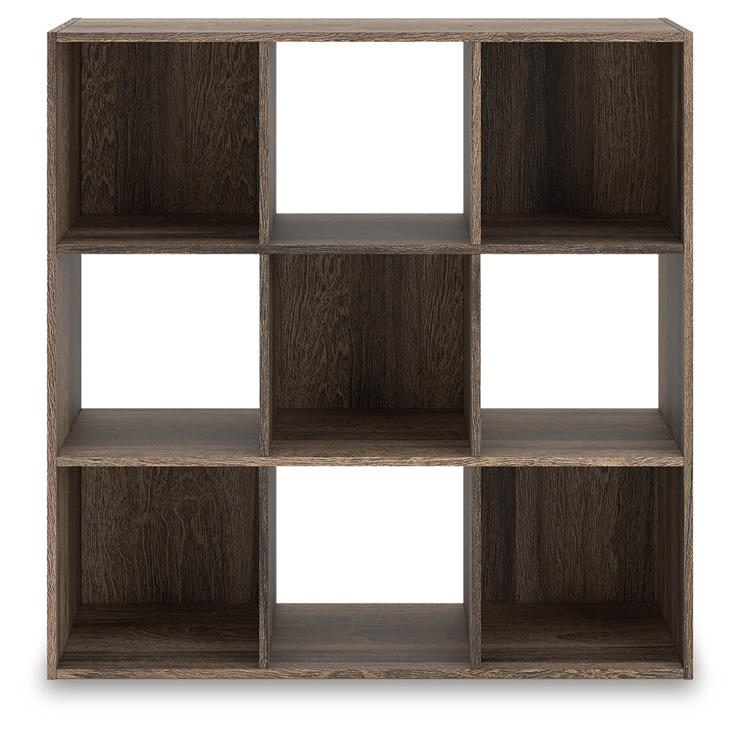 Cape Furniture Outlet - Ashley Furniture - Shallifer Nine Cube Organizer - Nine Cube Organizer / Brown - EA1104-3X3