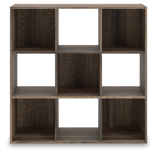 Cape Furniture Outlet - Ashley Furniture - Shallifer Nine Cube Organizer - Nine Cube Organizer / Brown - EA1104-3X3