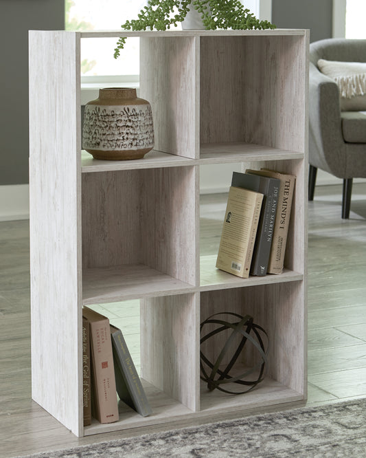 Cape Furniture Outlet - Ashley Furniture - Paxberry Six Cube Organizer - Six Cube Organizer / Whitewash - EA1811-3X2
