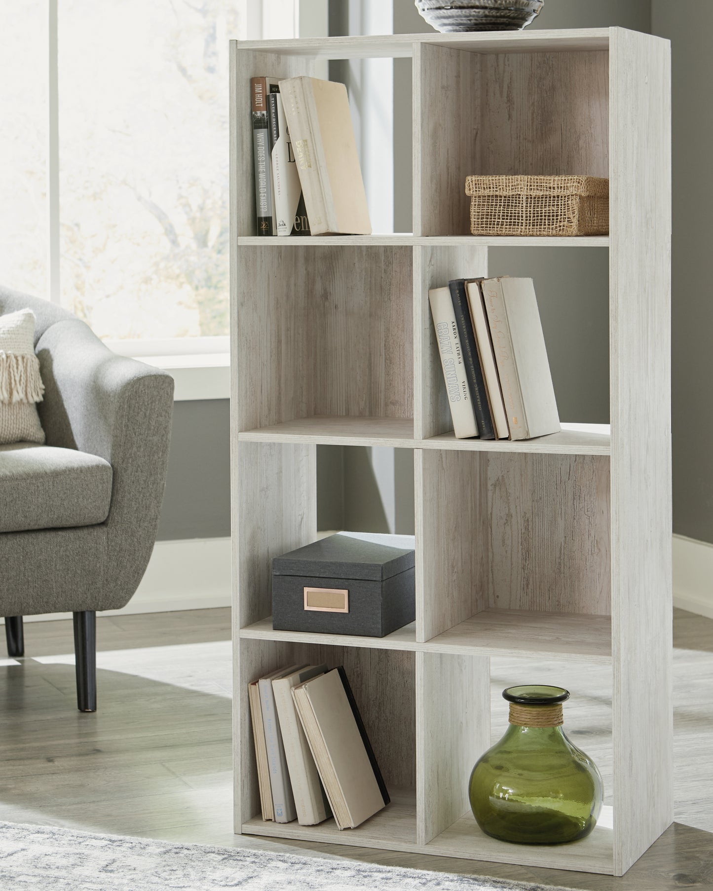 Cape Furniture Outlet - Ashley Furniture - Paxberry Eight Cube Organizer - Eight Cube Organizer / Whitewash - EA1811-4X2