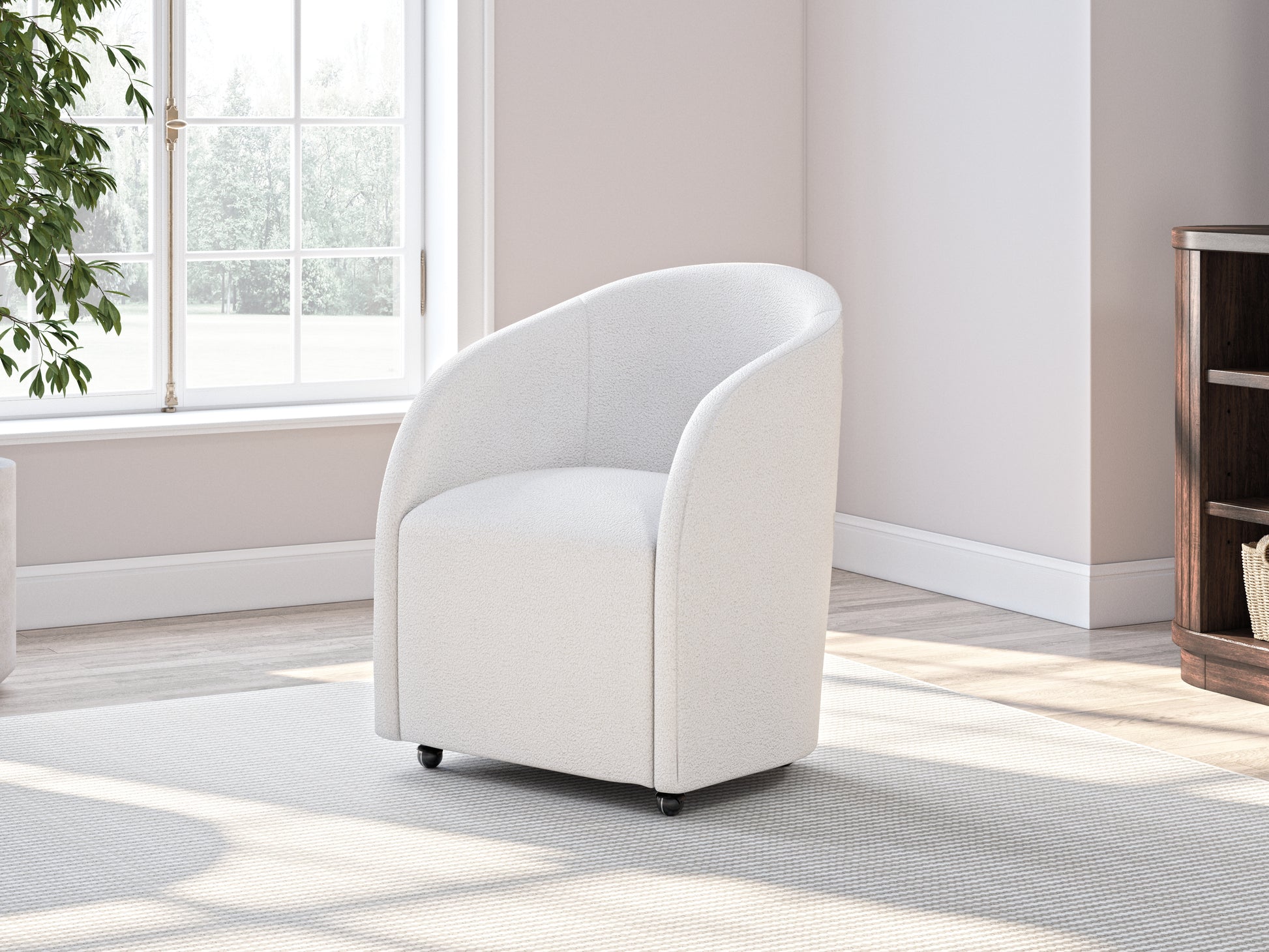 Cape Furniture Outlet - Ashley Furniture - Korestone Desk Chair - Home Office Desk Chair (1/CN) / White - H687-01A