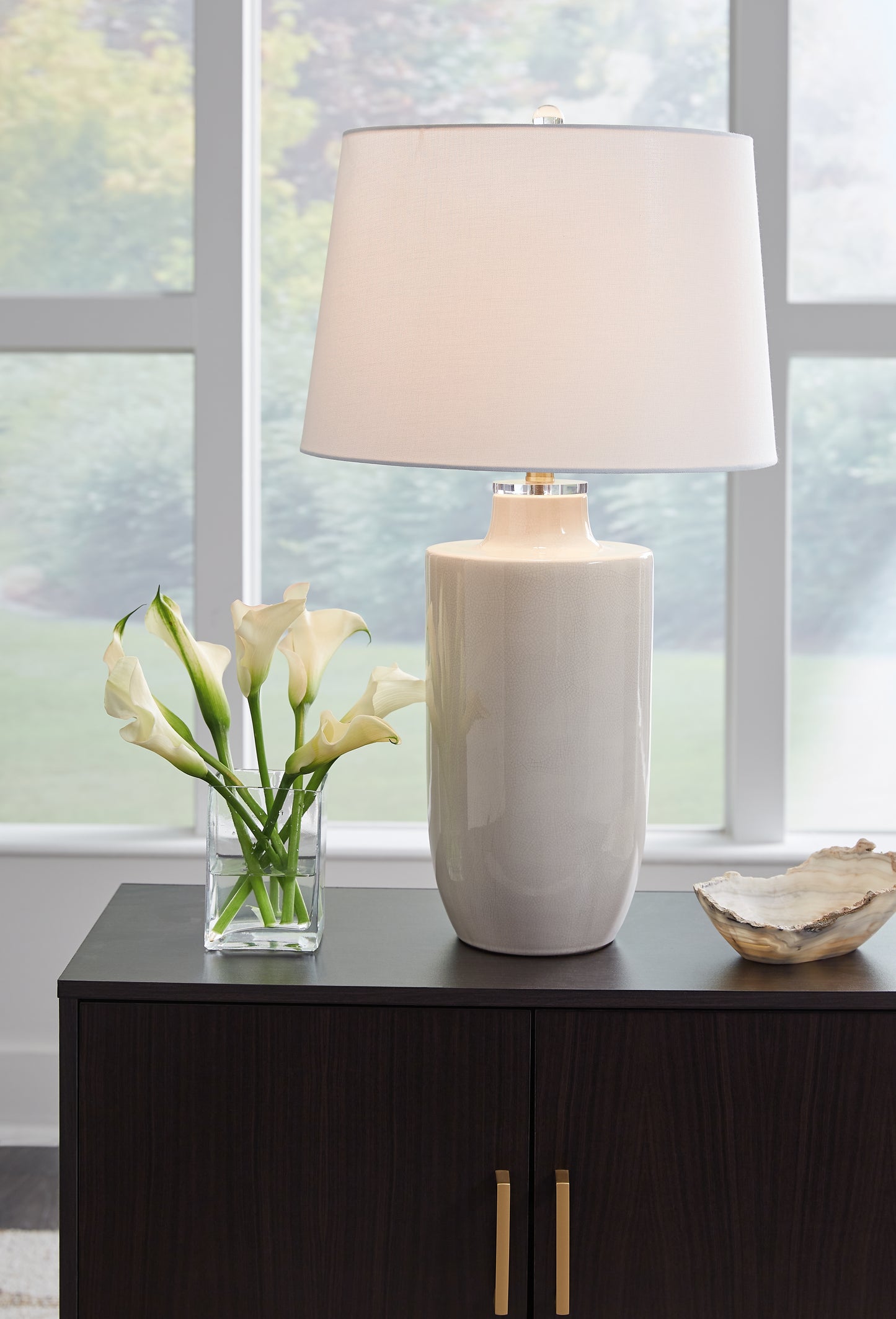 Cape Furniture Outlet - Ashley Furniture - Cylener Lighting - Table Lamp (Set of 2) / Off White - L100794X2
