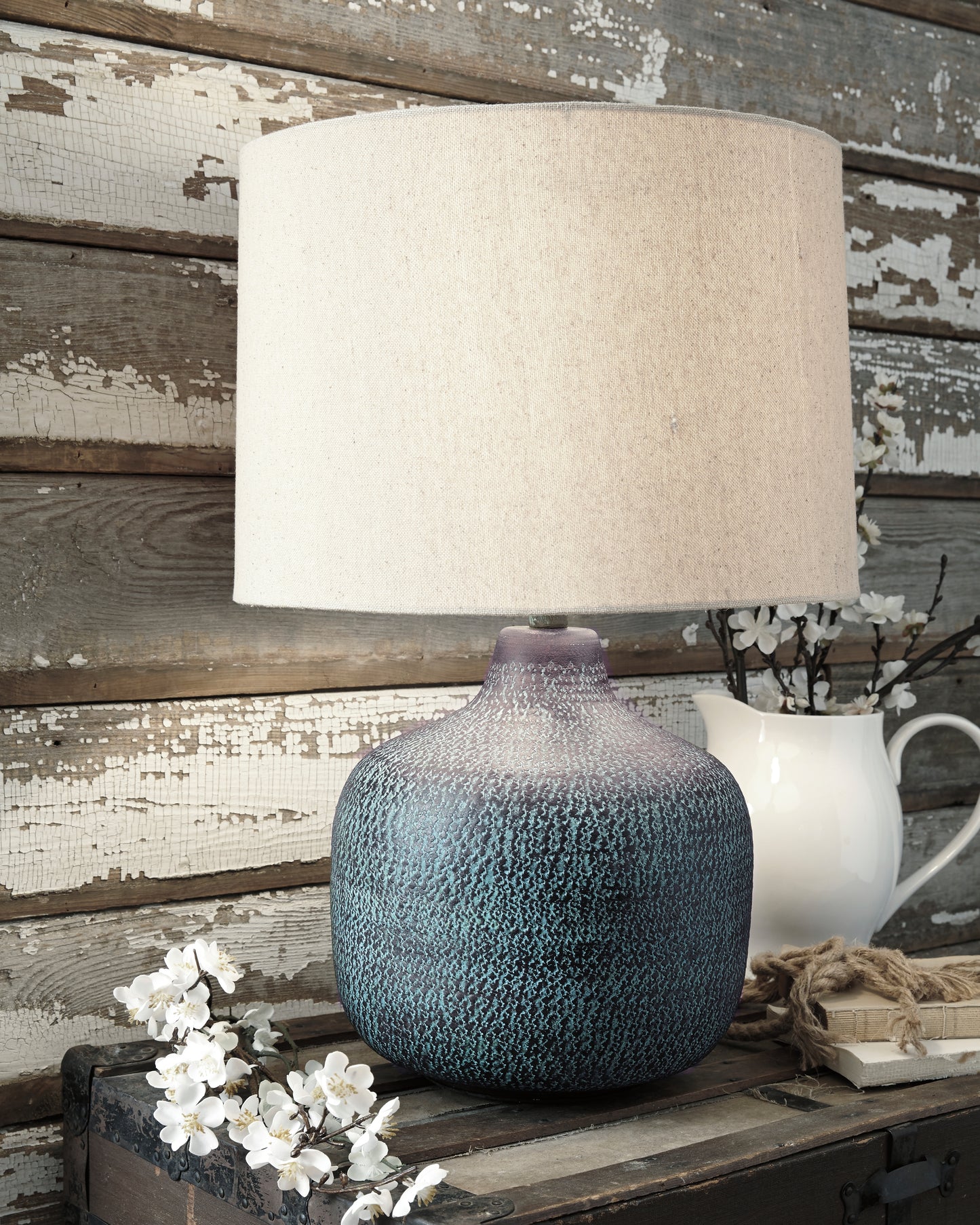 Cape Furniture Outlet - Ashley Furniture - Malthace Lighting - Table Lamp (Set of 2) / Patina - L207304X2