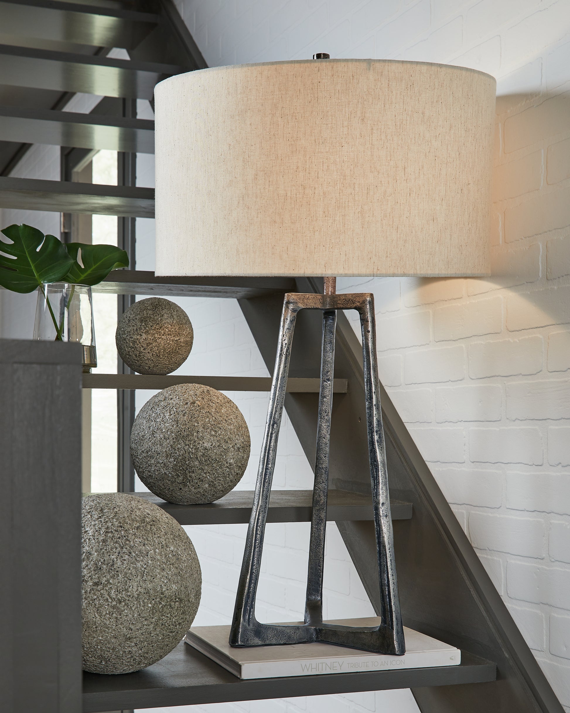 Cape Furniture Outlet - Ashley Furniture - Ryandale Lighting - Metal Table Lamp (1/CN) / Antique Pewter Finish - L208334