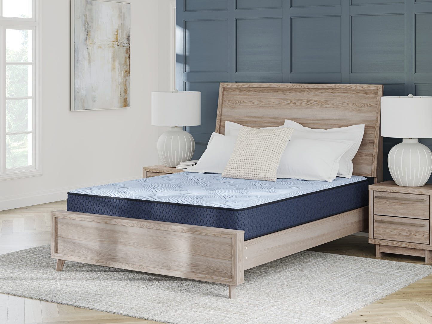 Cape Furniture Outlet - Ashley Furniture - Peak 2.0 10 Hybrid Mattresses - Twin / Light Blue - M20211