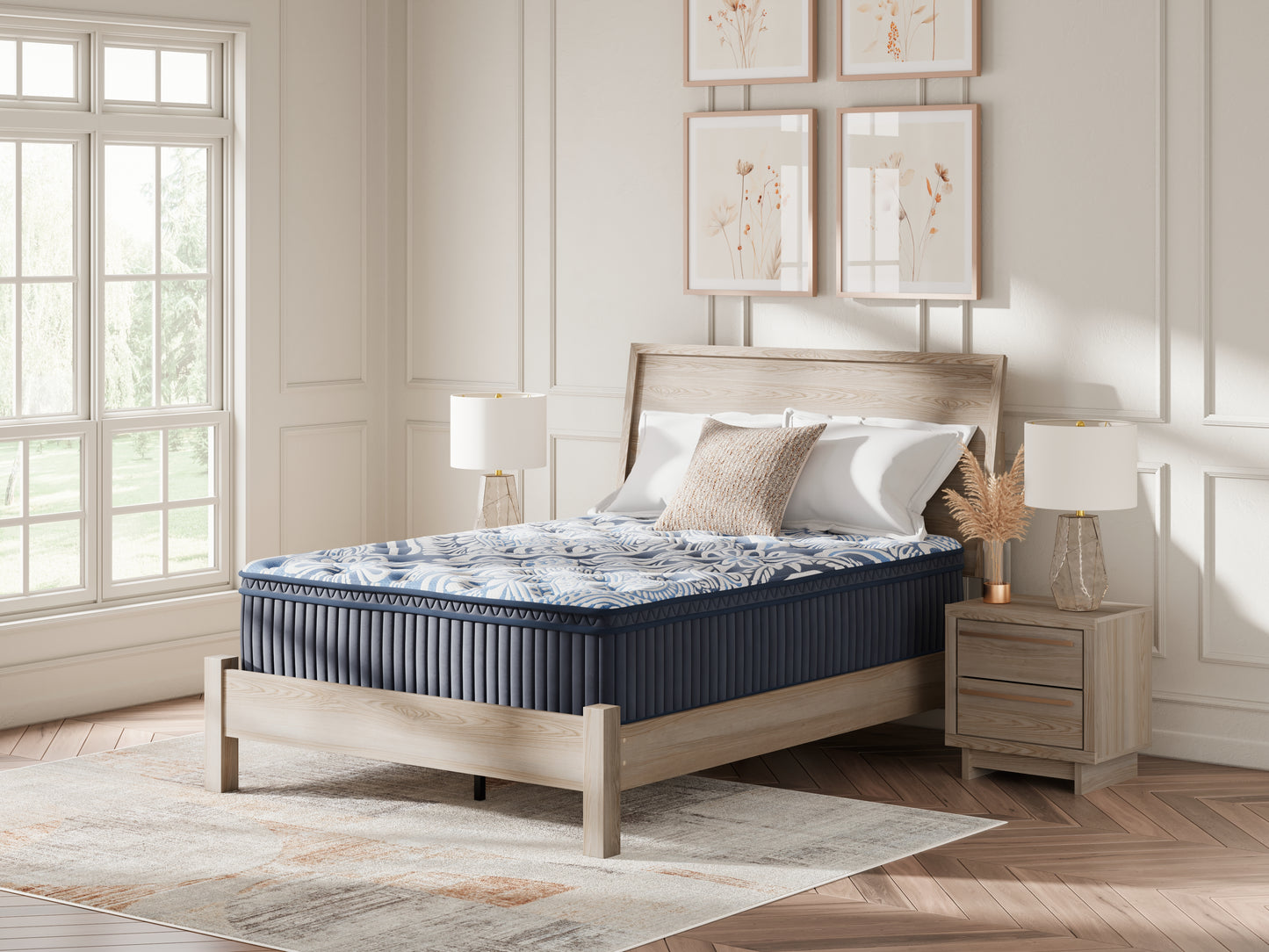 Cape Furniture Outlet - Ashley Furniture - Plush Luxe 2.0 Mattresses - Queen / Blue - M49731