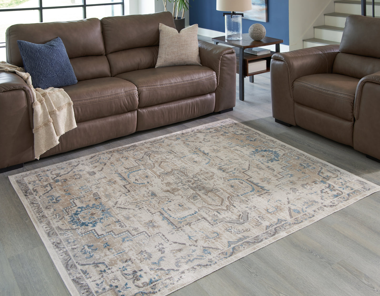 Cape Furniture Outlet - Ashley Furniture - Barkham Rug - 5'3" x 7' Washable Rug / Multi - R405552