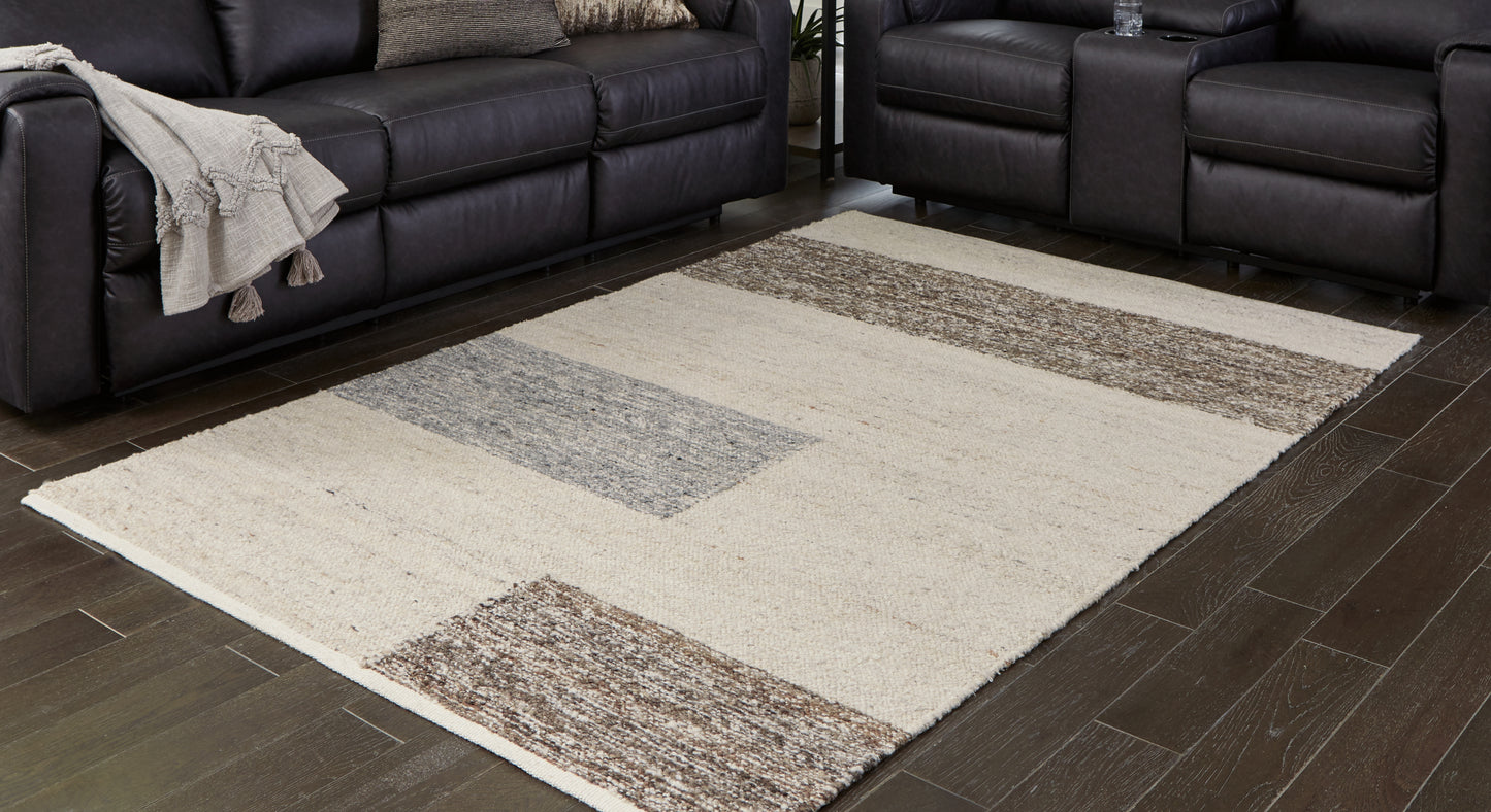 Cape Furniture Outlet - Ashley Furniture - Barus Rug - 5' x 7' Rug / Beige/Brown/Gray - R406402
