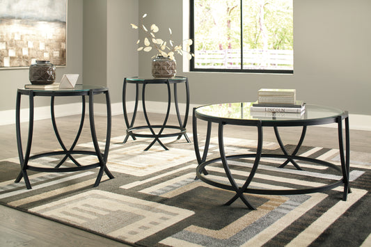 Cape Furniture Outlet - Ashley Furniture - Tarrin Table (Set of 3) - Occasional Table Set (3/CN) / Black - T115-13