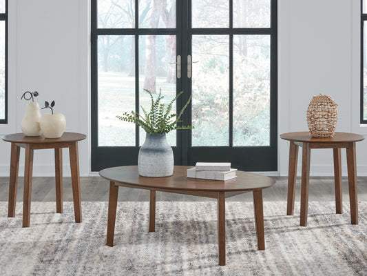 Cape Furniture Outlet - Ashley Furniture - Gordonay Table (Set of 3) - Occasional Table Set (3/CN) / Brown - T155-13