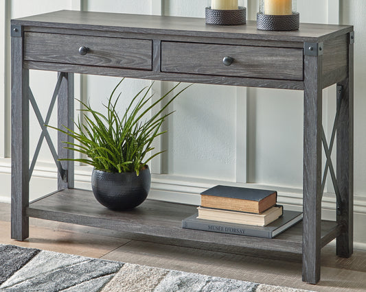 Cape Furniture Outlet - Ashley Furniture - Freedan Sofa/Console Table - Console Sofa Table / Grayish Brown - T175-4
