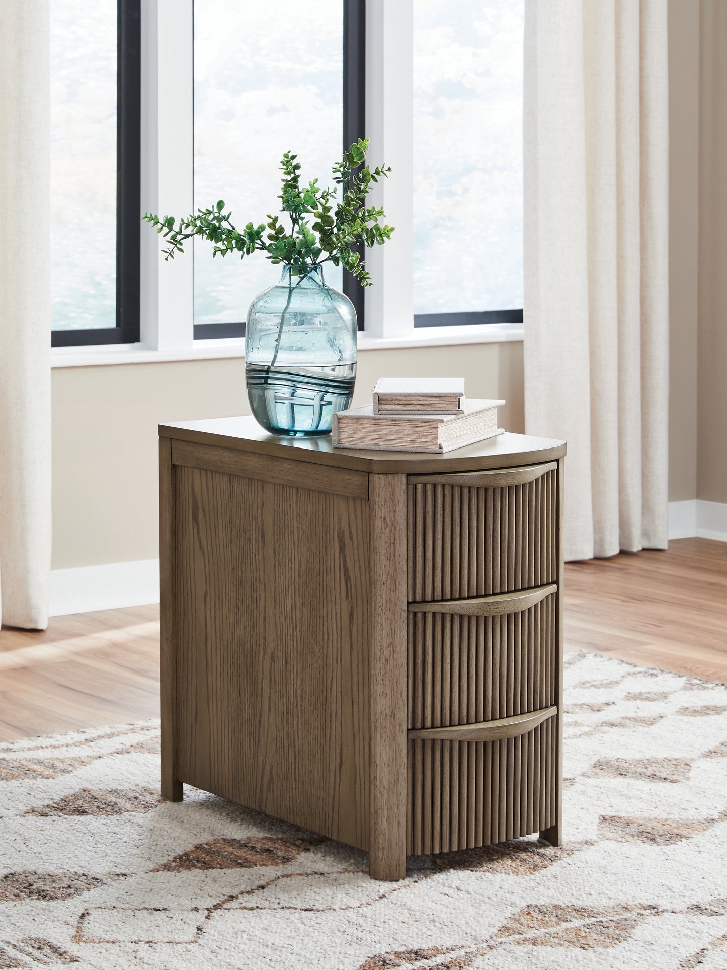 Cape Furniture Outlet - Ashley Furniture - Camdill Chairside End Table - Chair Side End Table / Light Brown - T208-317