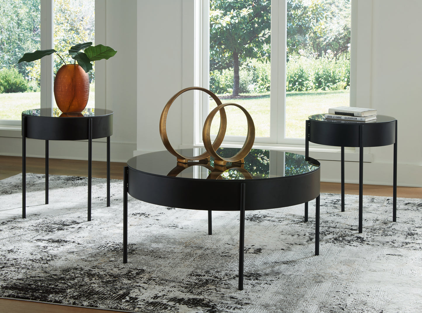 Cape Furniture Outlet - Ashley Furniture - Ardoline Table (Set of 3) - Occasional Table Set (3/CN) / Black - T280-13