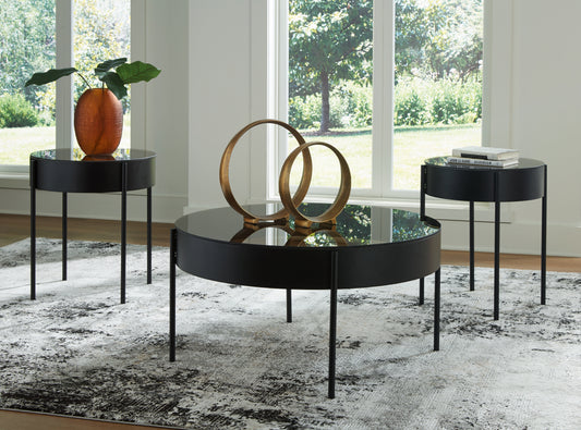 Cape Furniture Outlet - Ashley Furniture - Ardoline Table (Set of 3) - Occasional Table Set (3/CN) / Black - T280-13