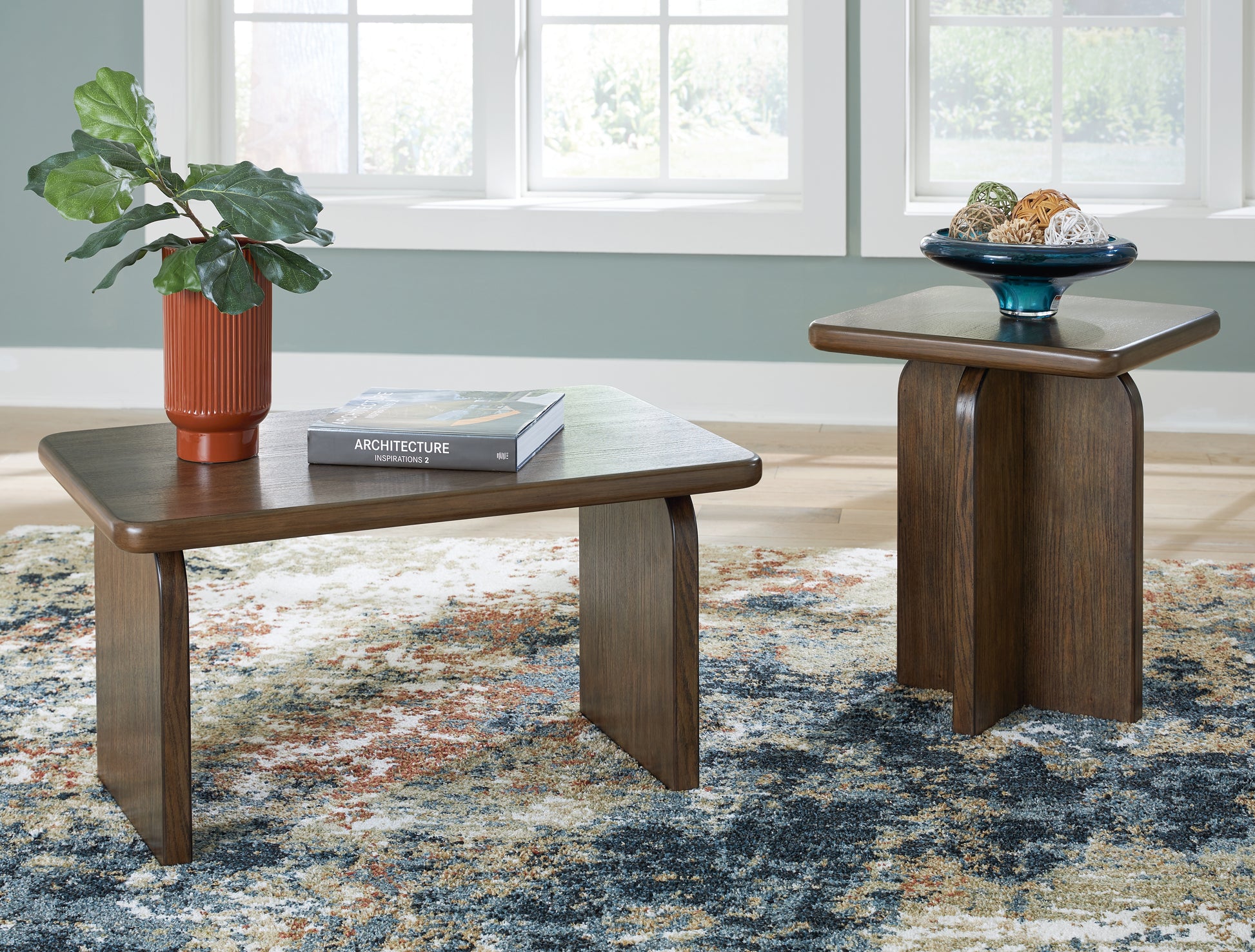 Cape Furniture Outlet - Ashley Furniture - Shawbeck Table (Set of 2) - Occasional Table Set (Set of 2) / Medium Brown - T315-12