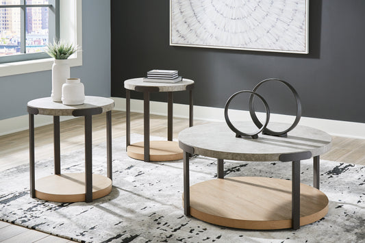 Cape Furniture Outlet - Ashley Furniture - Darthurst Table (Set of 3) - Occasional Table Set (3/CN) / Light Brown - T383-13