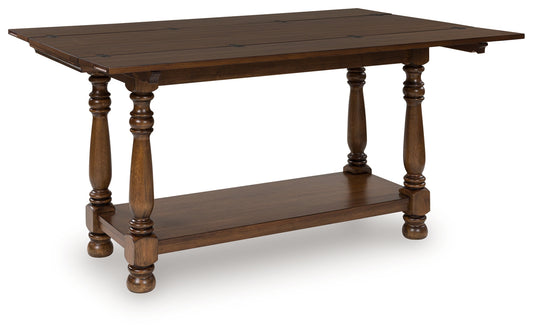 Cape Furniture Outlet - Ashley Furniture - Sturlayne Flip Top Sofa Table - Flip Top Sofa Table / Brown - T609-4