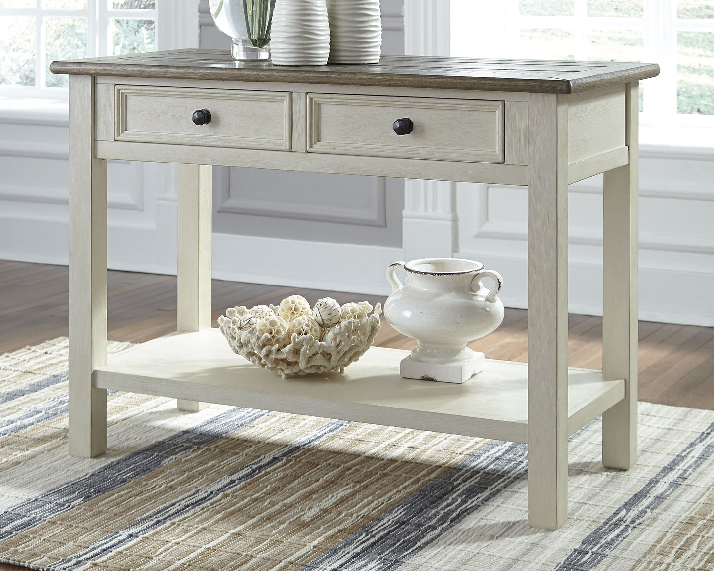 Cape Furniture Outlet - Ashley Furniture - Bolanburg Sofa/Console Table - Sofa Table / Two-tone - T637-4