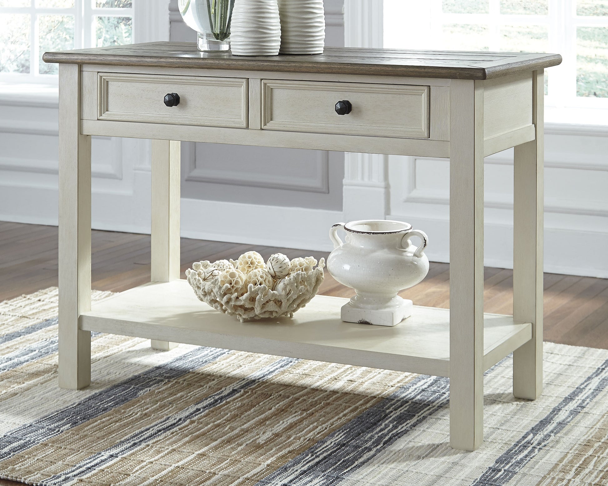 Cape Furniture Outlet - Ashley Furniture - Bolanburg Sofa/Console Table - Sofa Table / Two-tone - T637-4