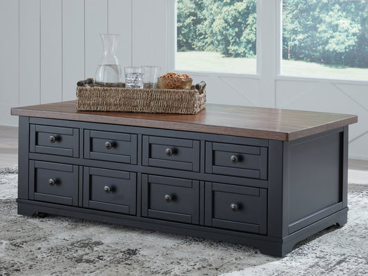 Cape Furniture Outlet - Ashley Furniture - Wildenauer Lift-Top Coffee Table - Lift Top Cocktail Table / Brown/Black - T664-9