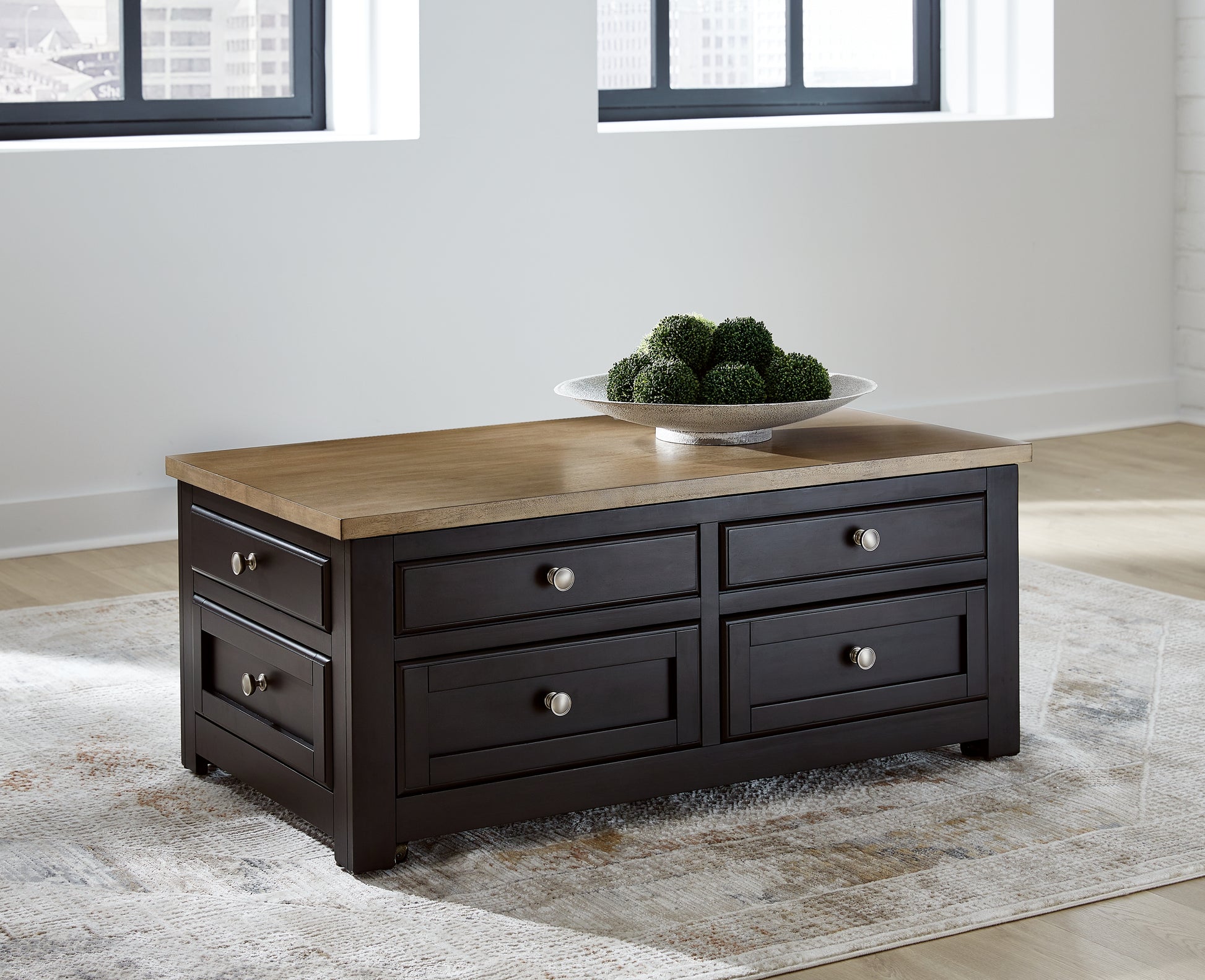 Cape Furniture Outlet - Ashley Furniture - Drazmine Lift-Top Coffee Table - Lift Top Cocktail Table / Brown - T734-20