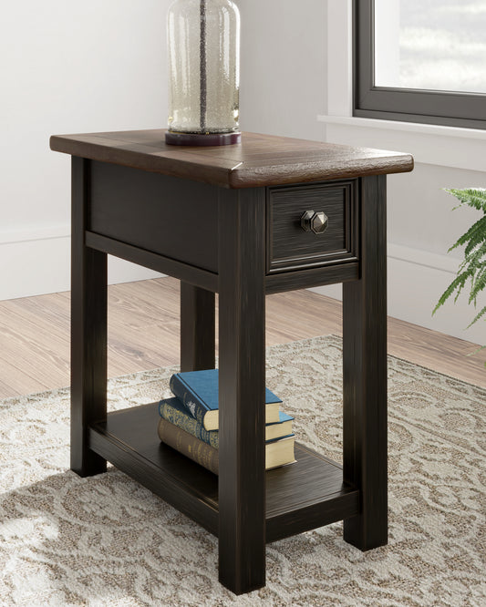 Cape Furniture Outlet - Ashley Furniture - Tyler Creek Chairside End Table - Chair Side End Table / Grayish Brown/Black - T736-107