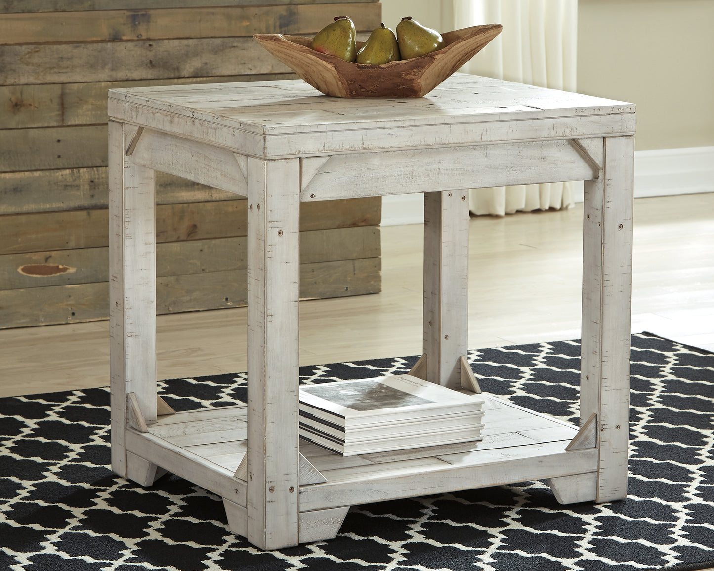 Cape Furniture Outlet - Ashley Furniture - Fregine End Table - Rectangular End Table / Whitewash - T755-3