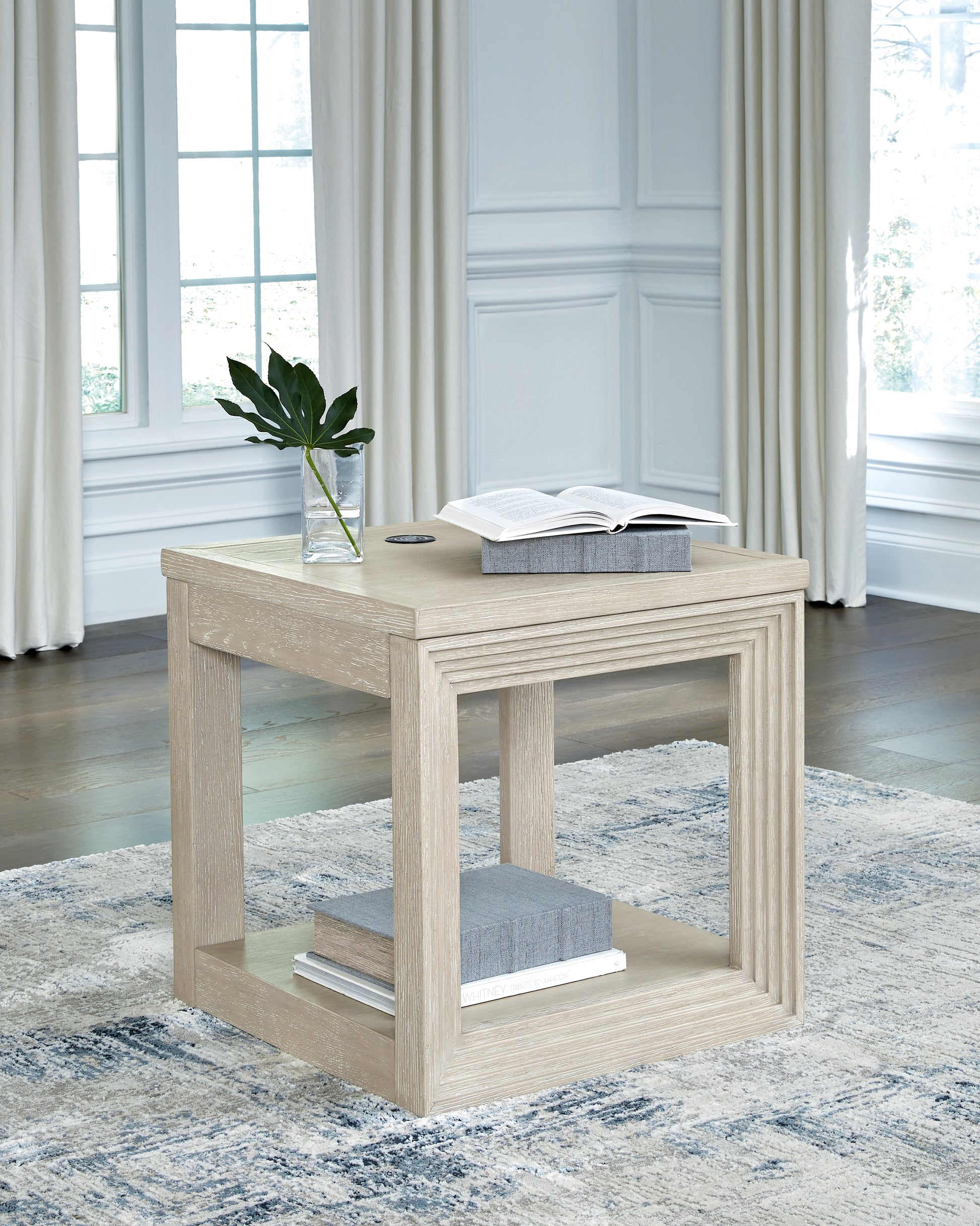 Cape Furniture Outlet - Ashley Furniture - Marxhart End Table - Square End Table / Bisque - T791-2