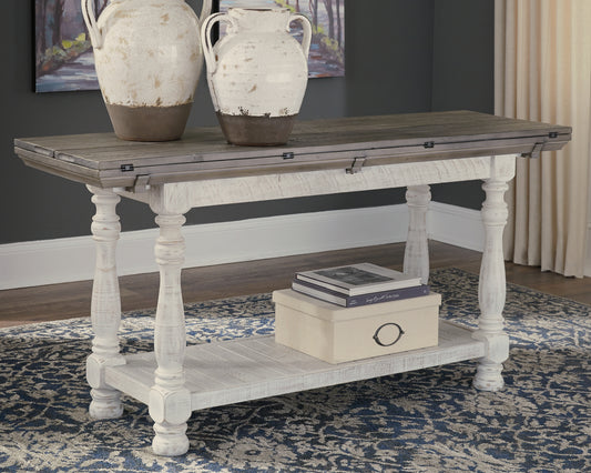 Cape Furniture Outlet - Ashley Furniture - Havalance Sofa/Console Table - Flip Top Sofa Table / Gray/White - T814-4