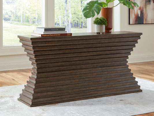 Cape Furniture Outlet - Ashley Furniture - Hannodream Sofa Table - Sofa Table / Warm Brown - T821-4