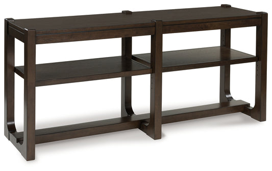 Cape Furniture Outlet - Ashley Furniture - Breckington Sofa Table - Sofa Table / Dark Brown - T856-4