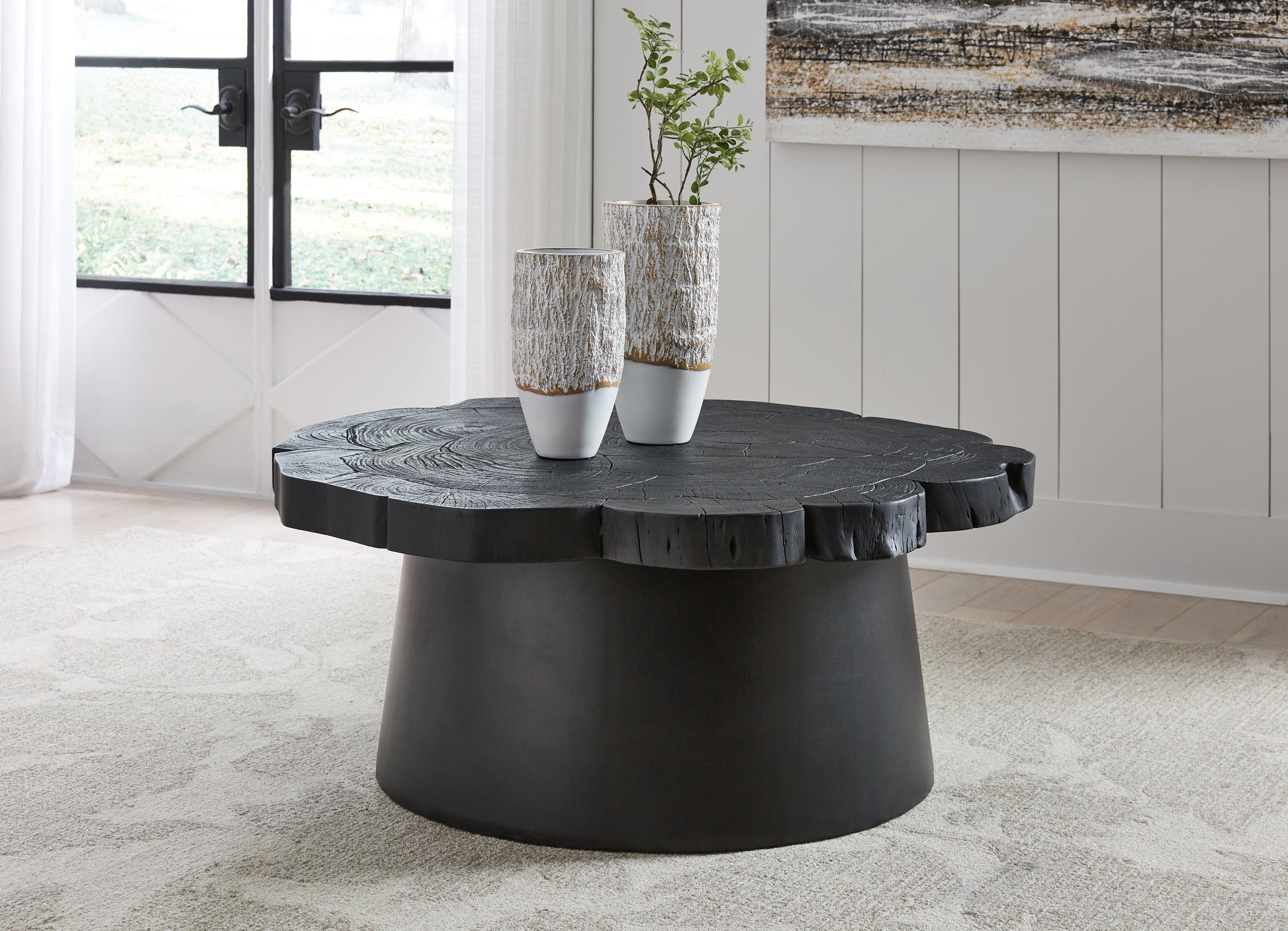 Cape Furniture Outlet - Ashley Furniture - Wimbell Coffee Table - Round Cocktail Table / Black - T970-8