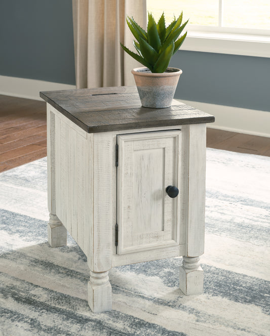 Cape Furniture Outlet - Ashley Furniture - Havalance Chairside End Table - Chair Side End Table / White/Gray - T994-7