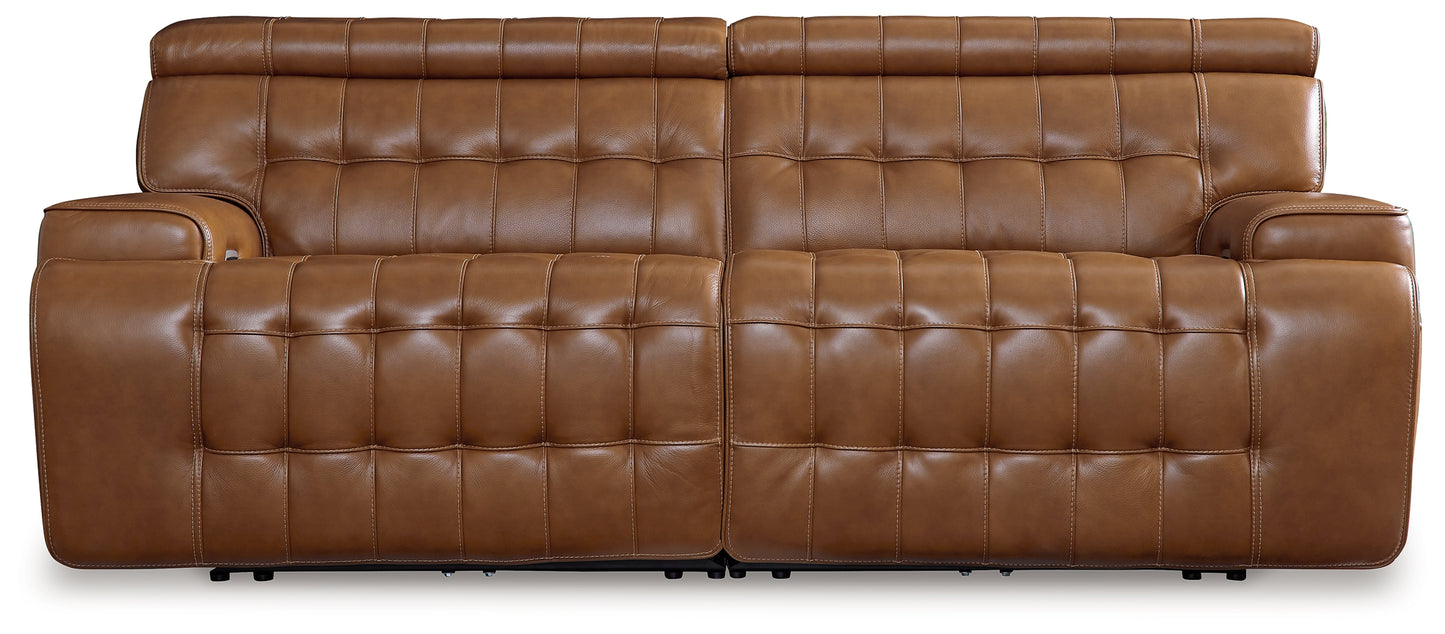 Cape Furniture Outlet - Ashley Furniture - Temmpton Sectional - 5-Piece Power Reclining Sectional / Chocolate - U92708S4