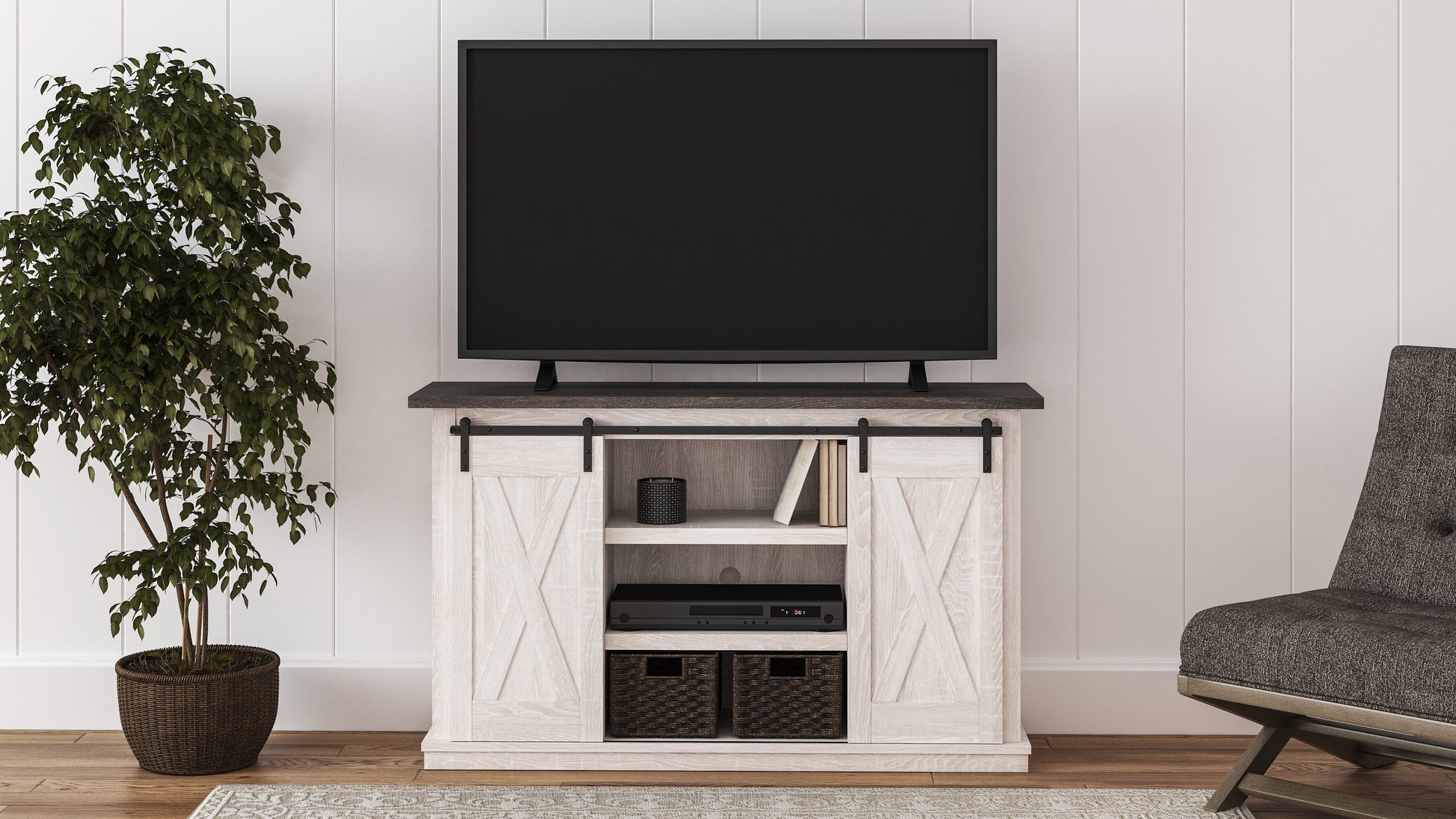 Cape Furniture Outlet - Ashley Furniture - Dorrinson 54" TV Stand - 54" / Two-tone - W287-48