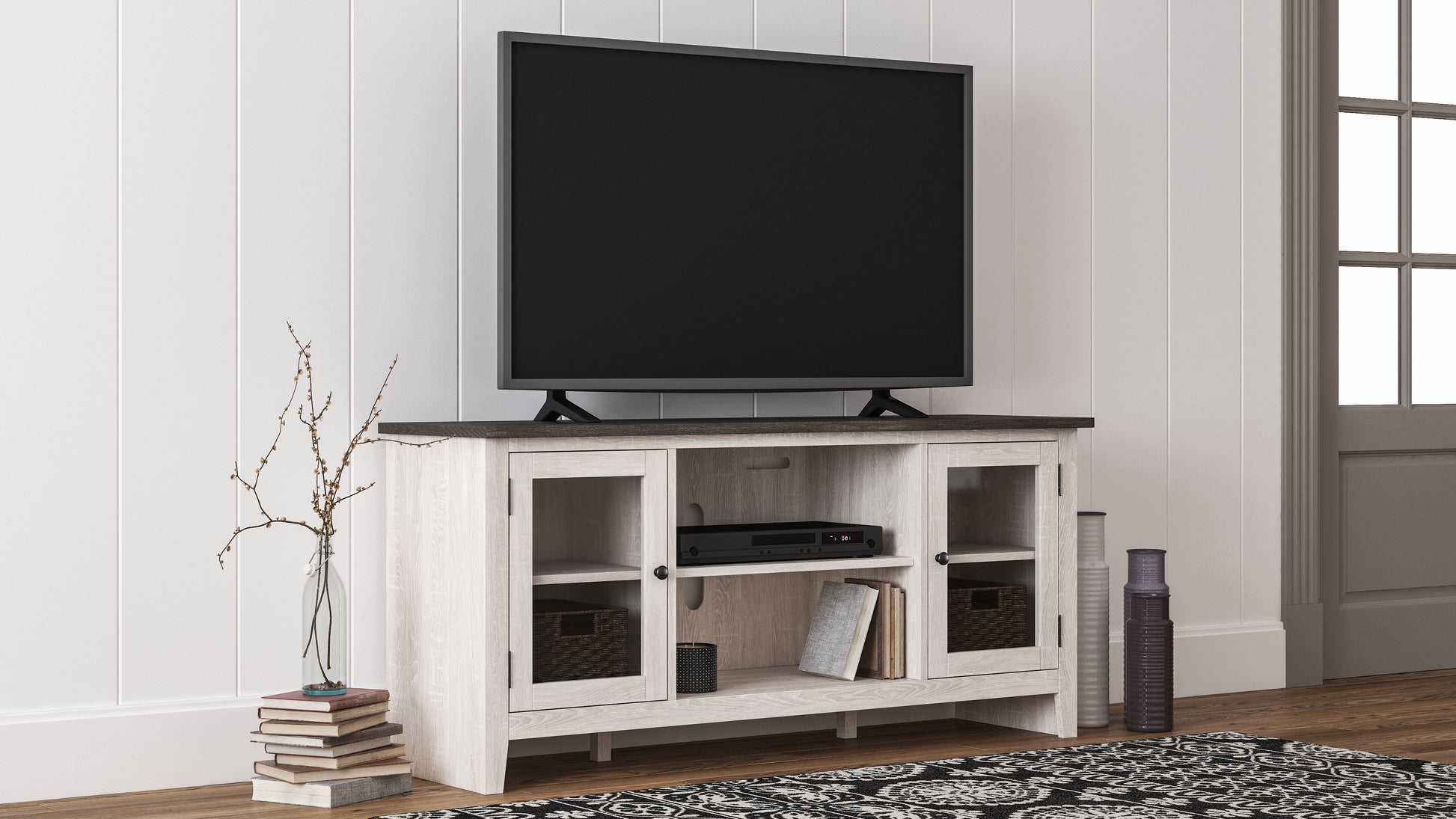 Cape Furniture Outlet - Ashley Furniture - Dorrinson 60" TV Stand - 60" / Two-tone - W287-68