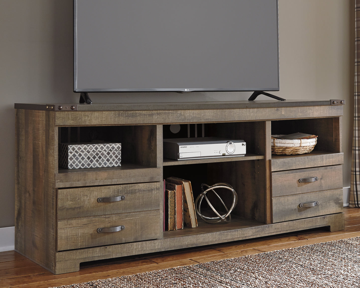 Cape Furniture Outlet - Ashley Furniture - Trinell TV Stand - 63" / Brown - W446-68
