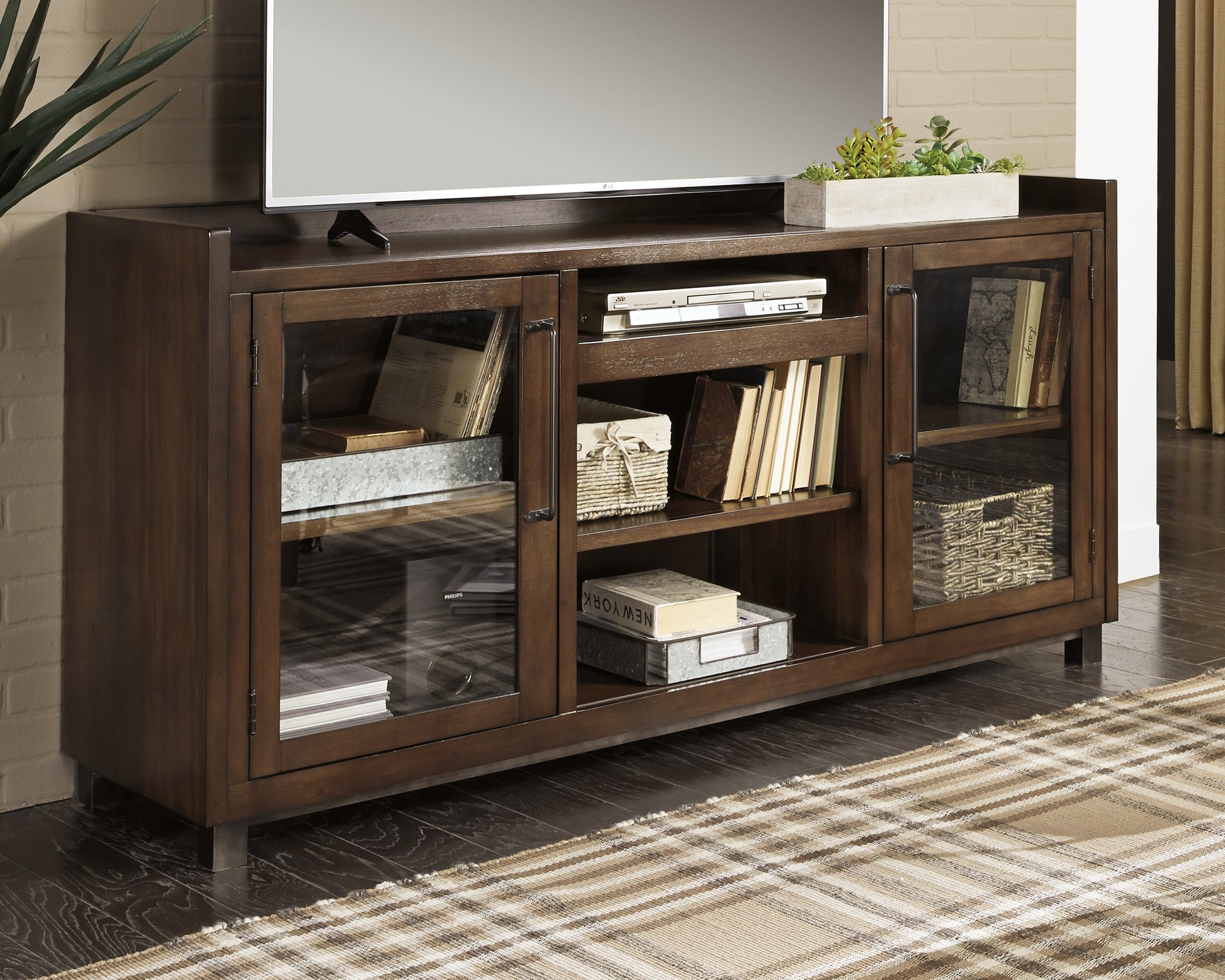 Cape Furniture Outlet - Ashley Furniture - Starmore 70" TV Stand - 70" / Brown - W633-68