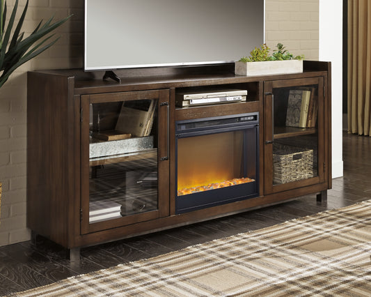Cape Furniture Outlet - Ashley Furniture - Starmore 70" TV Stand with Electric Fireplace - 70" TV Stand with Electric Fireplace / Brown - W633W4