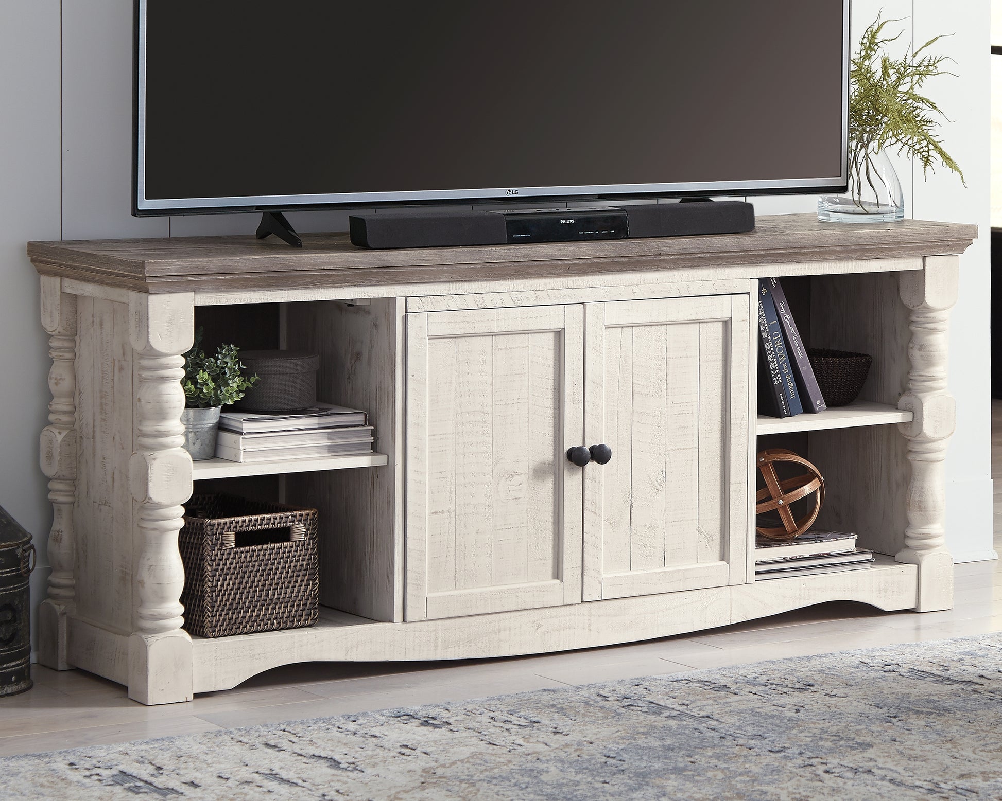 Cape Furniture Outlet - Ashley Furniture - Havalance 67" TV Stand - 67" / Two-tone - W814-30