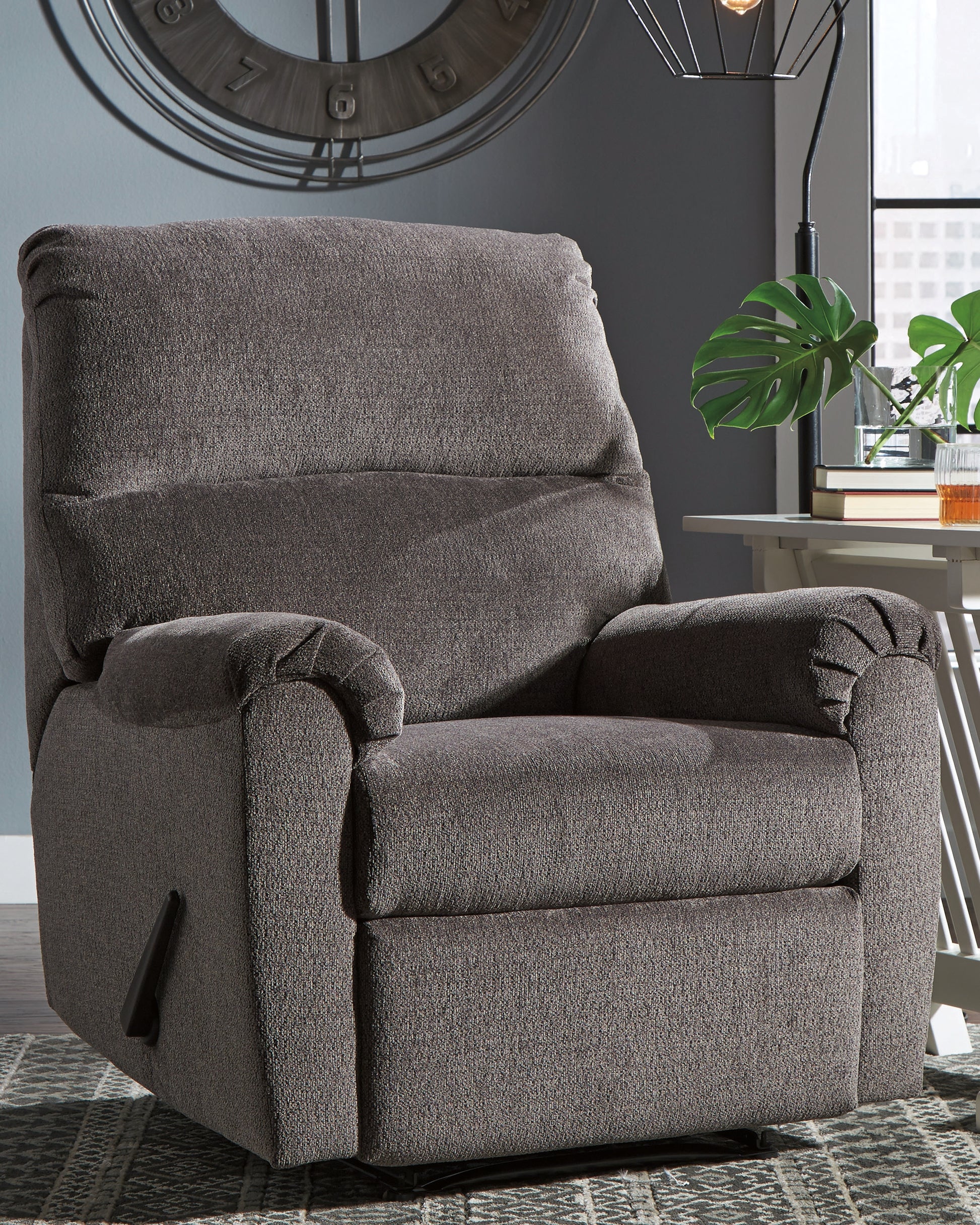 Cape Furniture Outlet - Ashley Furniture - Nerviano Living Room - Zero Wall Recliner / Gray - 1080329