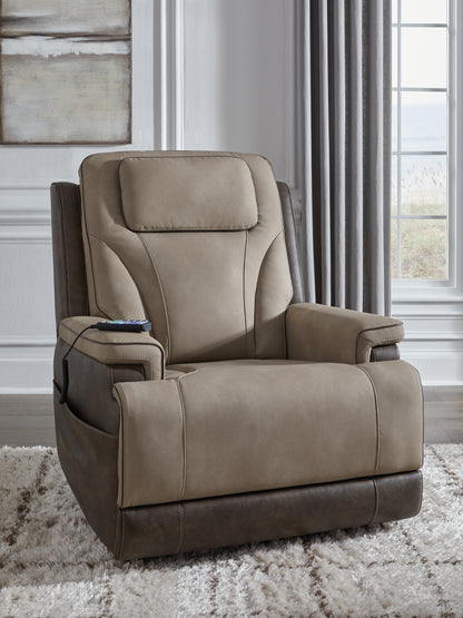 Cape Furniture Outlet - Ashley Furniture - 4Z-Peaceful Pause Living Room - Power Lift Recliner / Sand - PC1210312