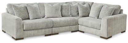 Cape Furniture Outlet - Ashley Furniture - Regent Park Sectional - RAF 4-Piece Sectional / Pewter - 14404S2