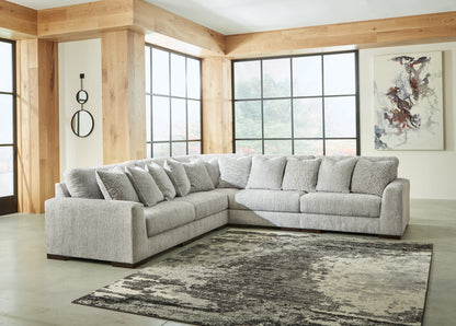 Cape Furniture Outlet - Ashley Furniture - Regent Park Sectional - RAF 5-Piece Sectional / Pewter - 14404S3