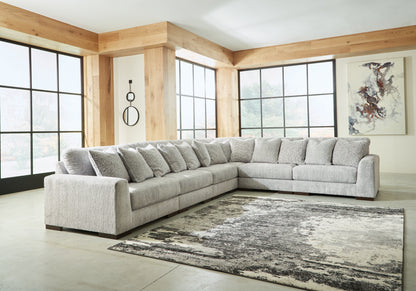 Cape Furniture Outlet - Ashley Furniture - Regent Park Sectional - RAF 6-Piece Sectional / Pewter - 14404S7