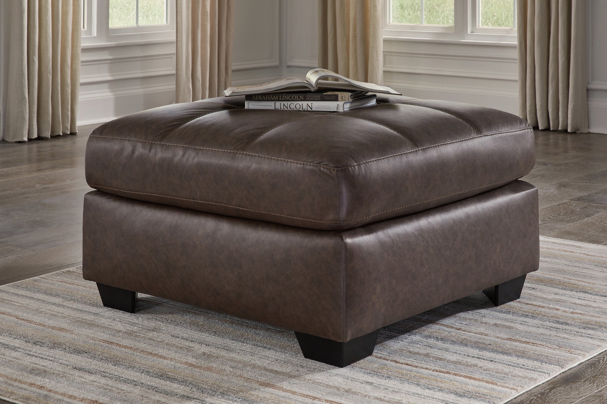 Cape Furniture Outlet - Ashley Furniture - Barlin Mills Living Room - Oversized Accent Ottoman / Umber - 1700308