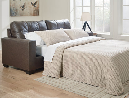 Cape Furniture Outlet - Ashley Furniture - Barlin Mills Living Room - Queen Sofa Sleeper / Umber - 1700339